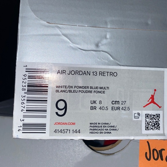 Jordan 13 “obsidian”